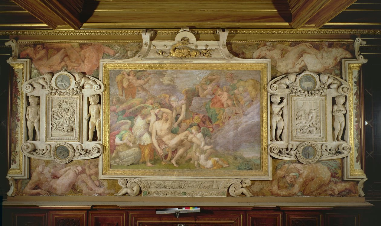 Fiorentino - La morte di Adone, Galleria di Francesco I, Chateau de Fontainebleau